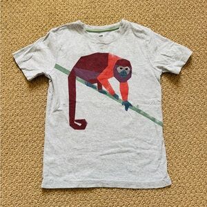 Kids Gray Monkey Graphic T-Shirt